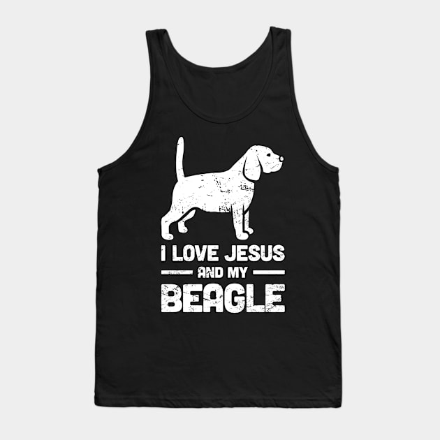 Beagle - Funny Jesus Christian Dog Tank Top by MeatMan